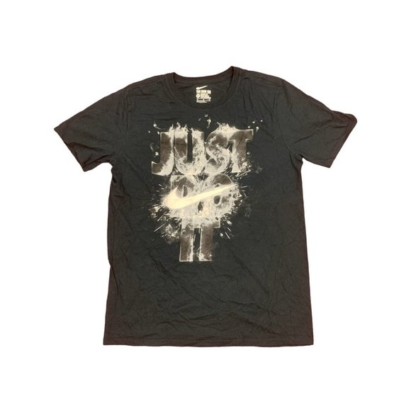 Nike Other - Vintage Nike Black Short Sleeved Graphic T-Shirt Size Mens Medium